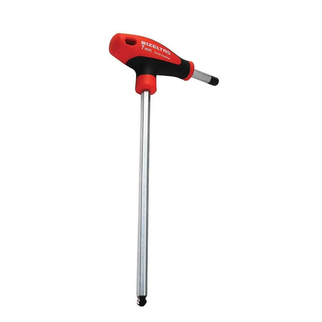 İzeltaş 7 mm T Tip Yuvarlak Başlı Allen Anahtar - İzeltaş 4921220070