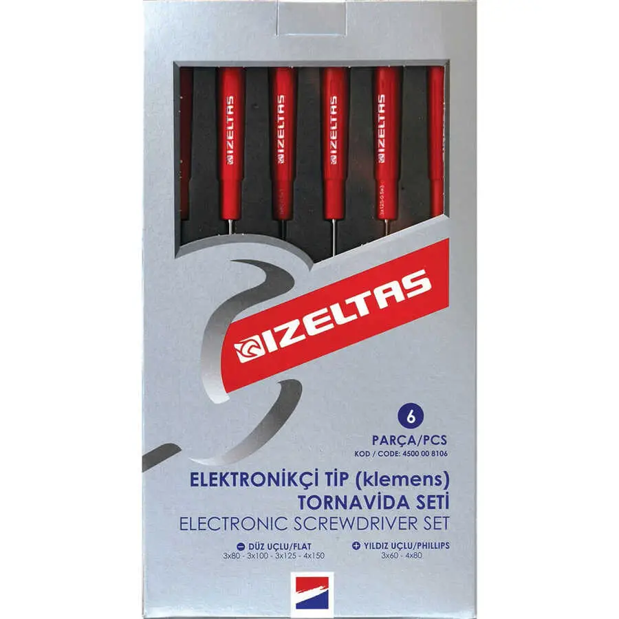 İzeltaş Altılı Klemens Tornavida Seti - İzeltaş 4500008106
