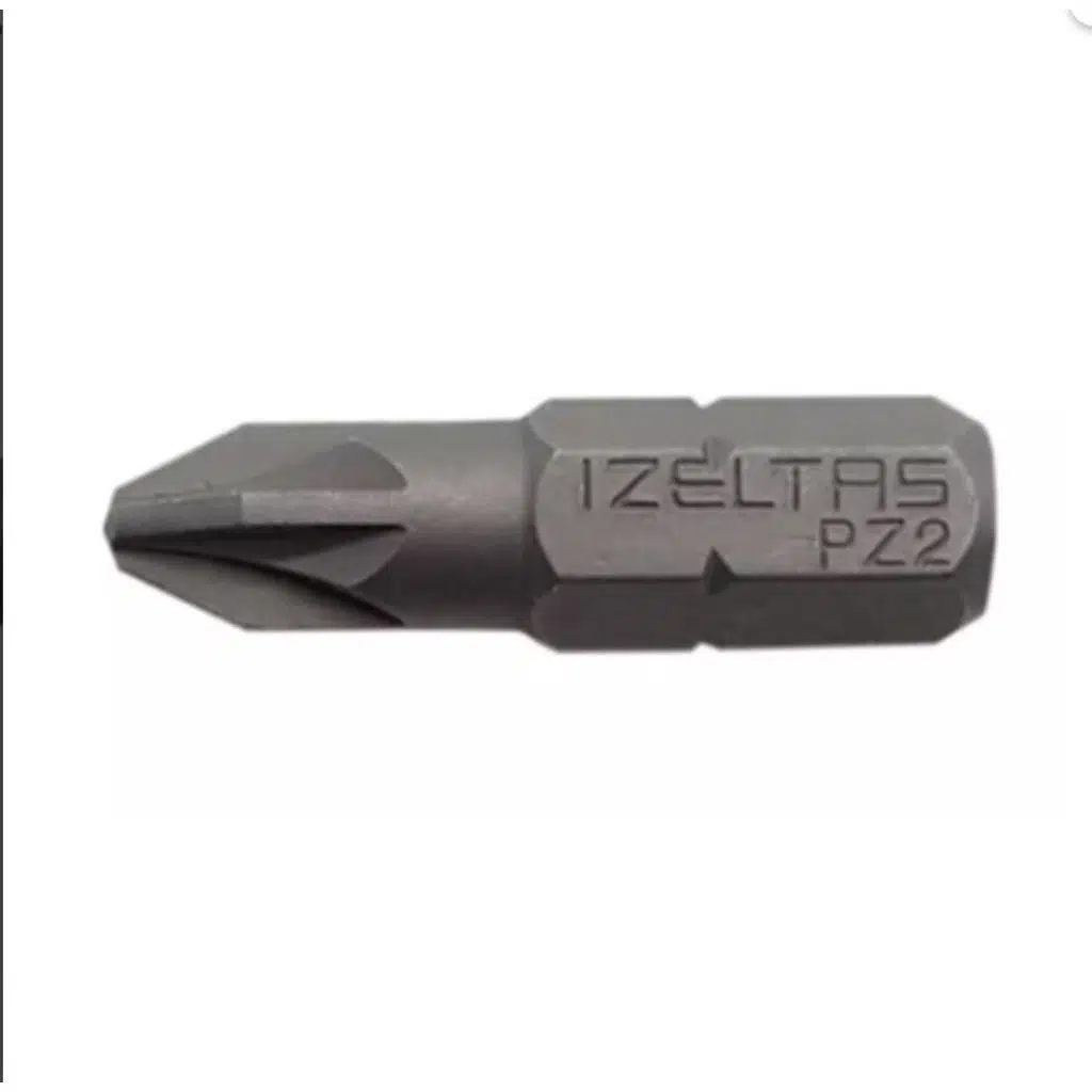 İzeltaş Pozidriv Bits PZ2X25 mm - İzeltaş 4825210002 - 10 Adetli Kutu Koli