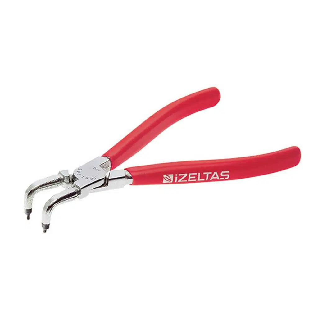 İzeltaş Yaysız Eğri İç Segman Pensi 130 mm - İzeltaş 3331120130 - 5 Adetli Kutu Koli