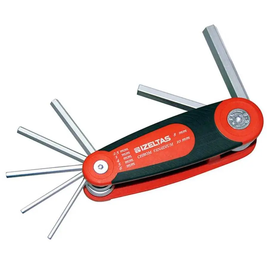 İzeltaş 7'li Kaset Allen Anahtar Takımı(1,5-6mm) - İzeltaş 4912000007