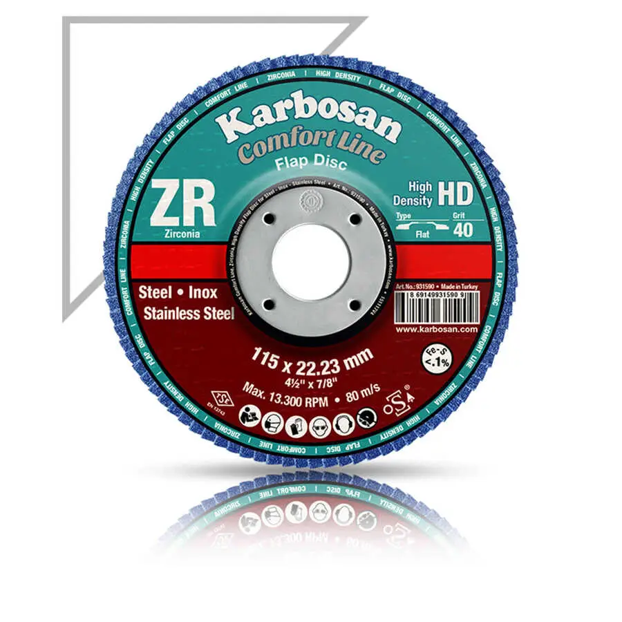 Karbosan 115x22x40 Kum Flap Disk ZR - Karbosan 983450