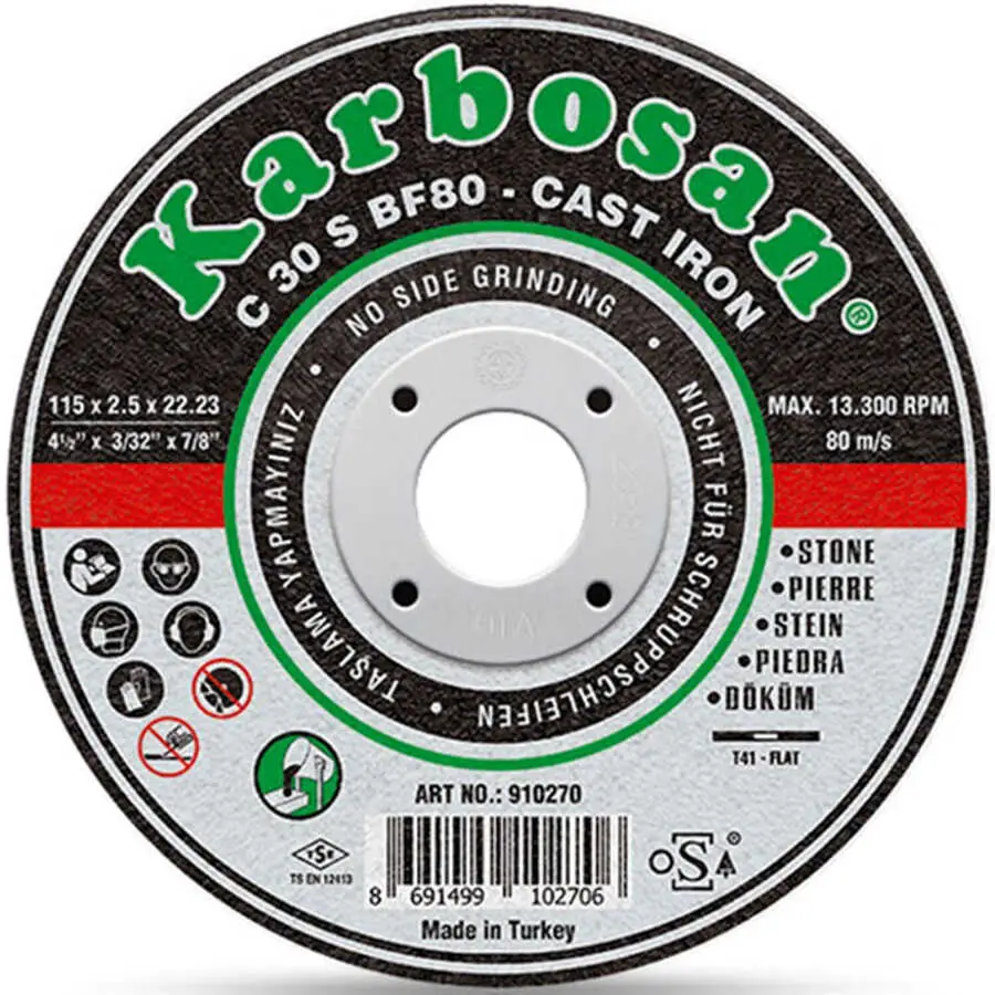 Karbosan SC Pik Döküm Kesme Diski 180x3.0x22.23 - Karbosan 910290