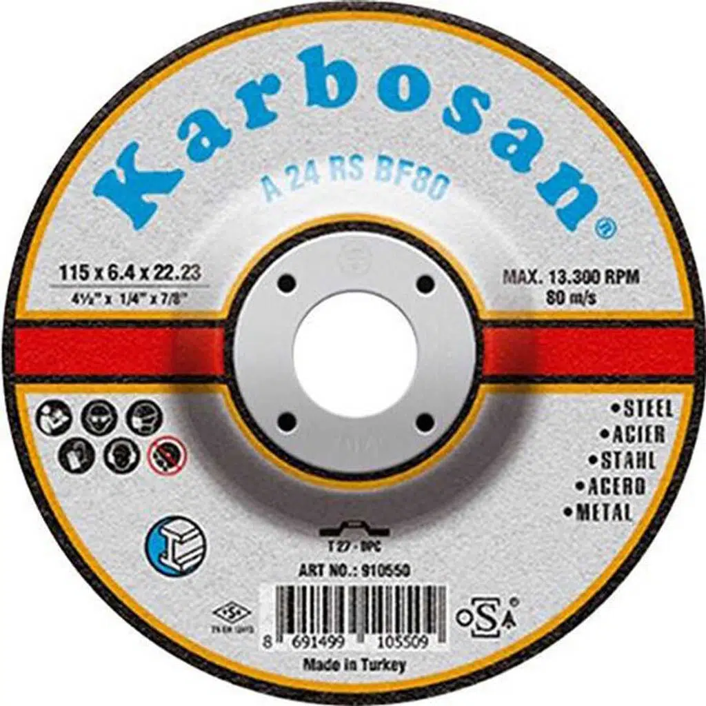Karbosan 180x6.4x22.23 NK Metal Taşlama Diski - KARBOSAN 910570 - 10 Adetli Kutu Koli