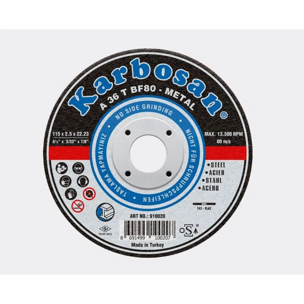 Karbosan 230x1.9x22.23 NK Düz Thinline Kesici Disk - KARBOSAN910490 - 25 Adetli Kutu Koli