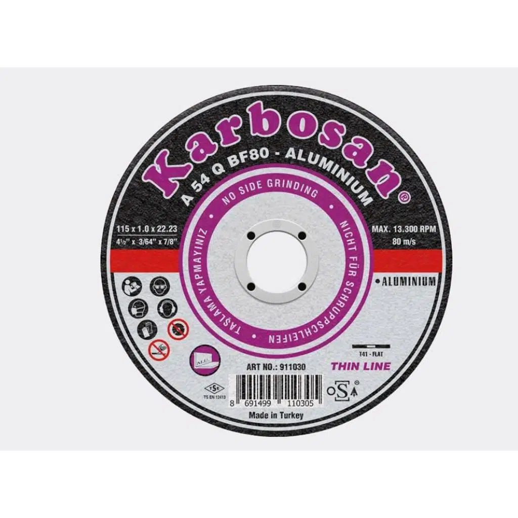 Karbosan Alüminyum Bomx Kesici 230x3x22.23 - KARBOSAN 911120 - 25 Adetli Kutu Koli