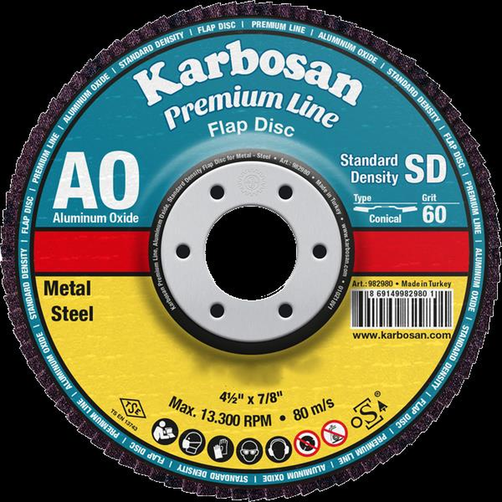 Karbosan Flap Disk AO AXPR11 SD 125mm 40 Kum Konik - Karbosan 983050