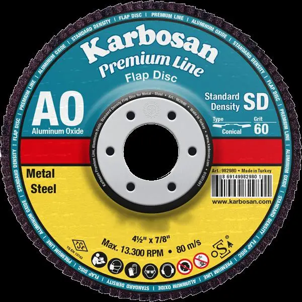 Karbosan Flap Disk AO AXPR11 SD 125mm 40 Kum Konik - Karbosan 983050