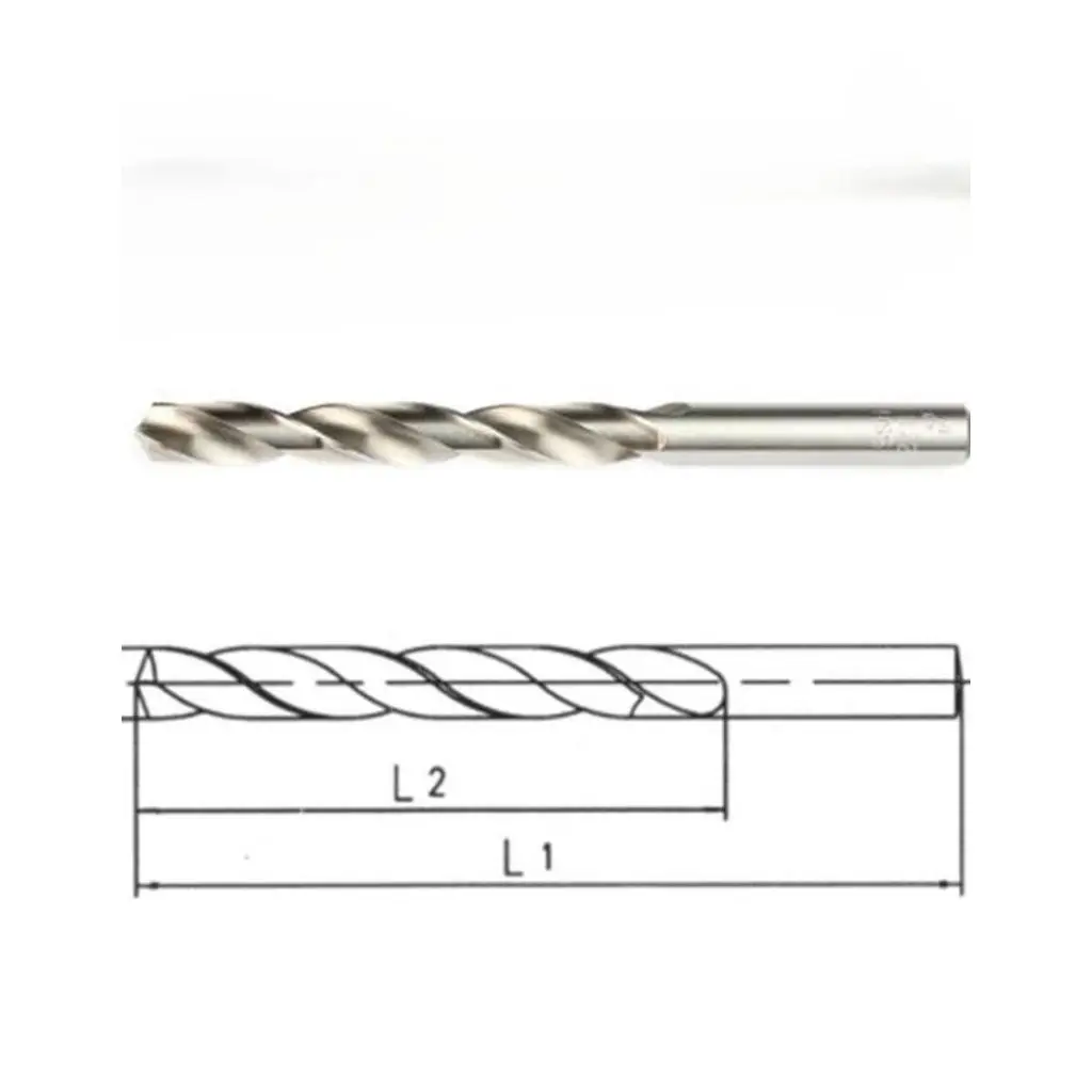 Makina Takım 1.9 mm HSS DIN 338 Silindirik Saplı Kısa Taşlanmış Matkap Ucu - MTE B00007000190