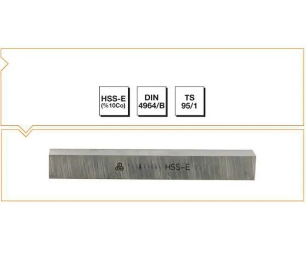 Makina Takım 10X10X100 HSS - E (%10Co) DIN 4964/B Kare Kesitli Torna Kalemi - MTE B00401010100