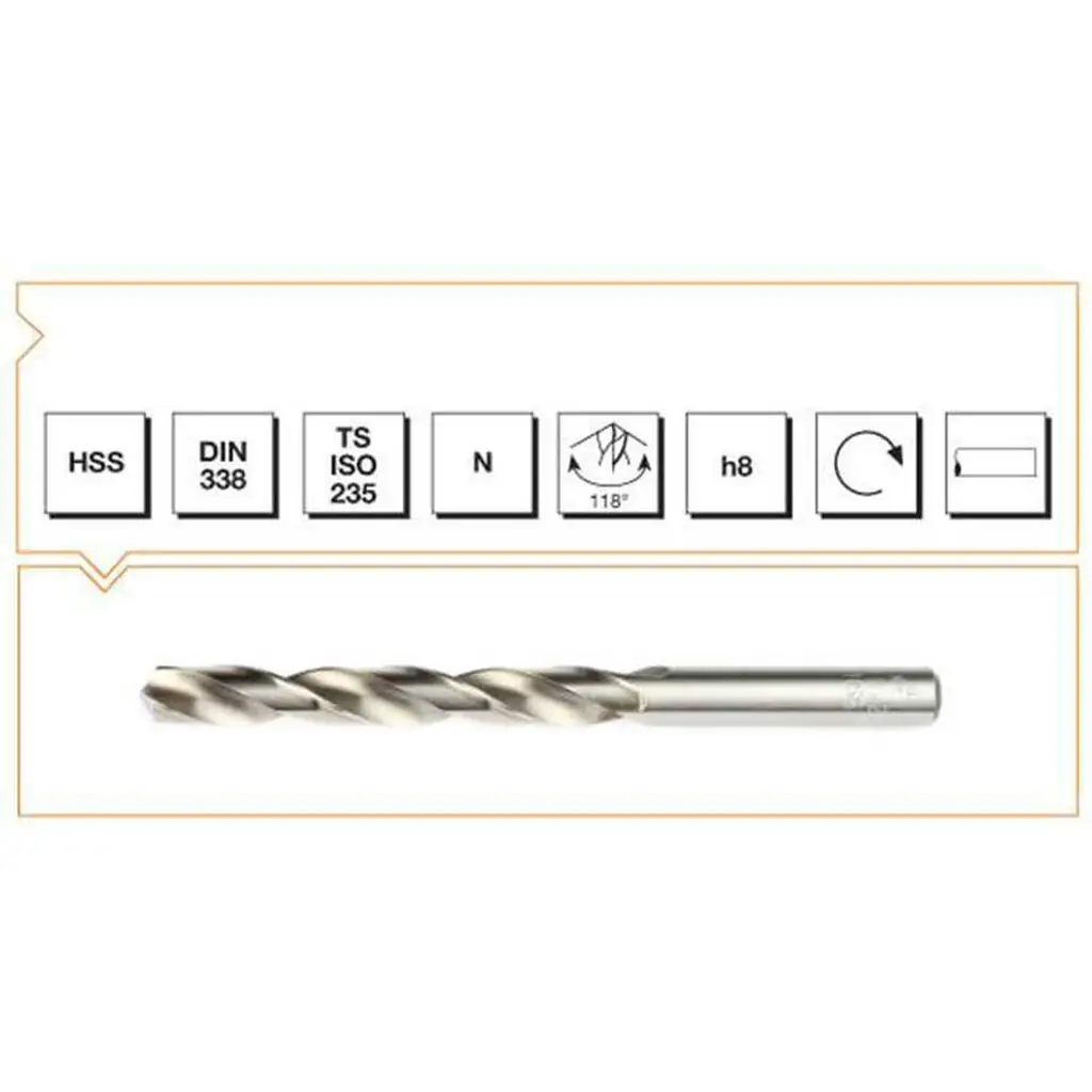 Makina Takım HSS DIN 338 Silindirik Saplı(Kısa)Taşlanmış Matkap Ucu 17 mm - MTE B00007001700