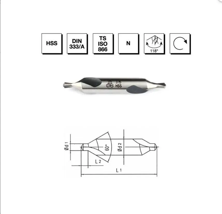 Makina Takım HSS DIN 333/A R Punta Matkabı 2.5 mm - MTE B00010010250