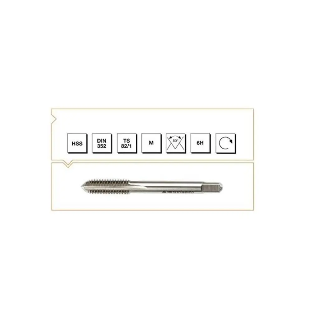 Makina Takım HSS DIN 352 Son Kılavuz 20m 10(6H) - MTE B00104041000