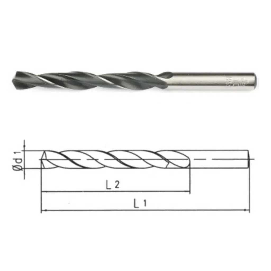 Makina Takım HSS DIN338 Silindir S.Matkap Ucu-Haddeli 10.6 mm - MTE B00000011060 - 5 Adetli Kutu Koli