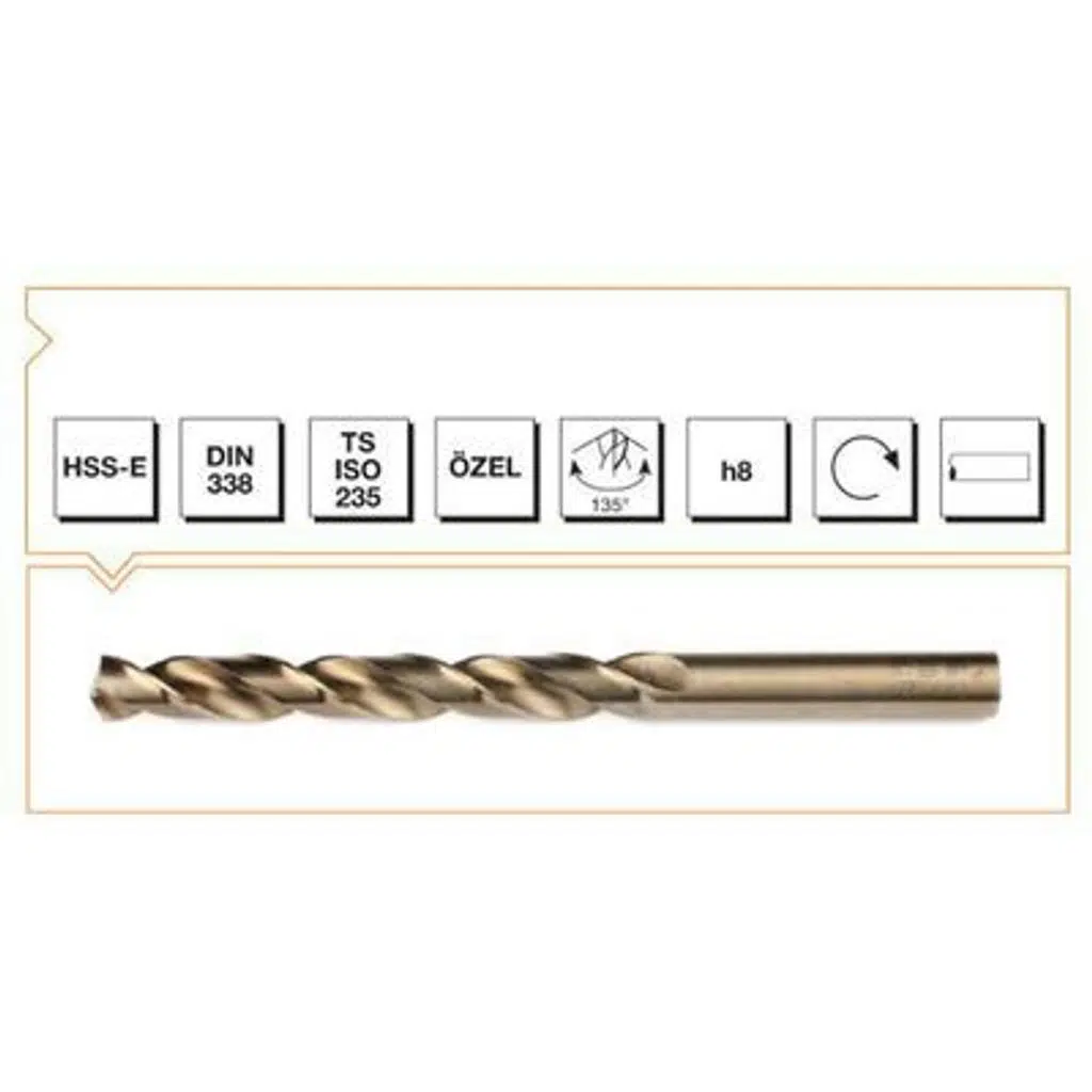HSSE DIN 338 RN Altın Seri MTK 7.4 mm MTE B00005000740