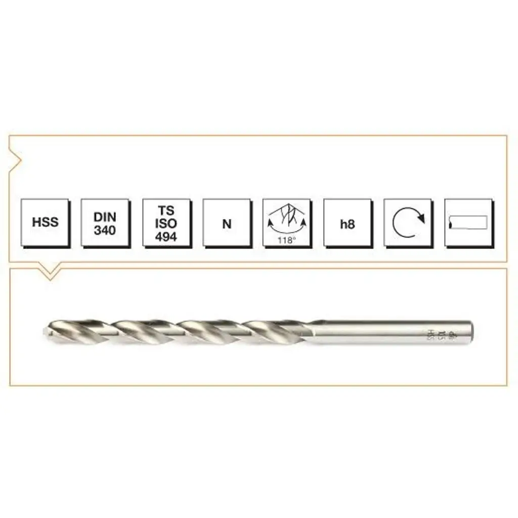 MTE B00007201400 HSS DIN 340 RN-Matkap 14.0 mm
