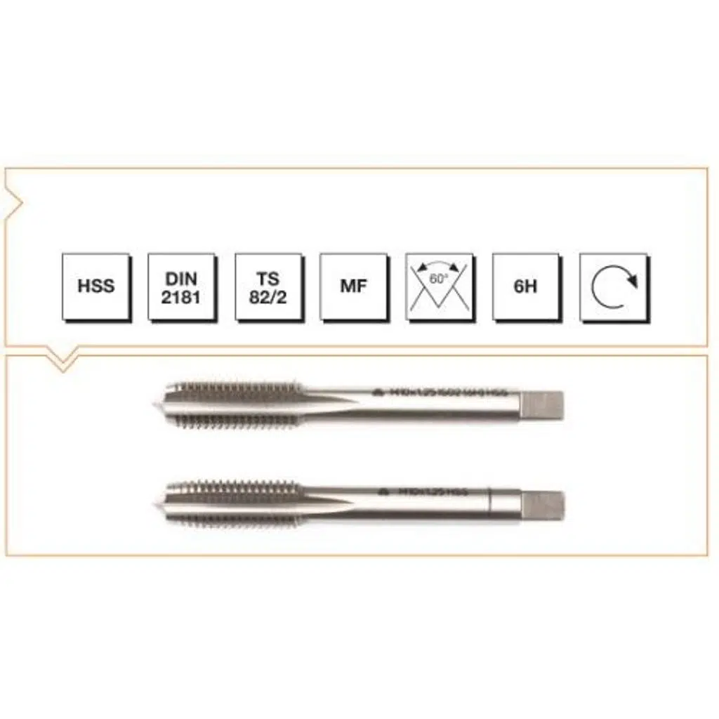 Makina Takım HSS DIN2181 2'li El Kılavuzu M16x1.5 (6H) - MTE B00102031606