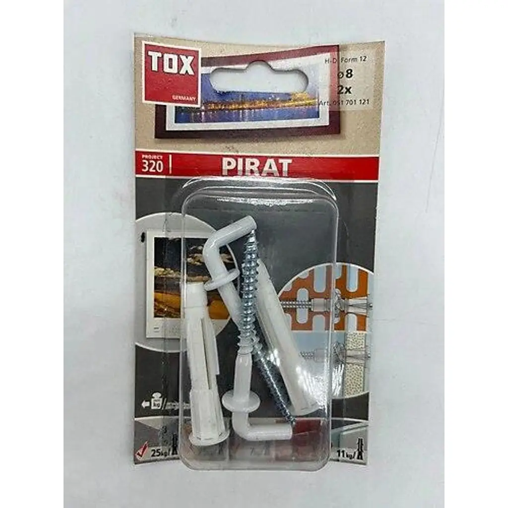 Tox Pirat L Kancalı Dübel Seti 8x70 mm